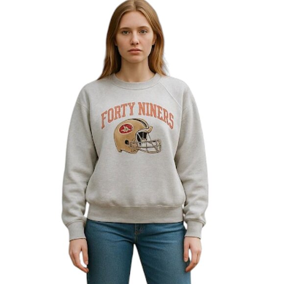 Vintage Champion San Francisco 49ers Sweatshirt Women Large USA Made Football - Picture 1 of 8